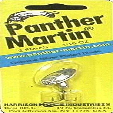 Panther Martin Classic Patterns InLine Spinner, 2, 116 Oz, Silver 2PMAS